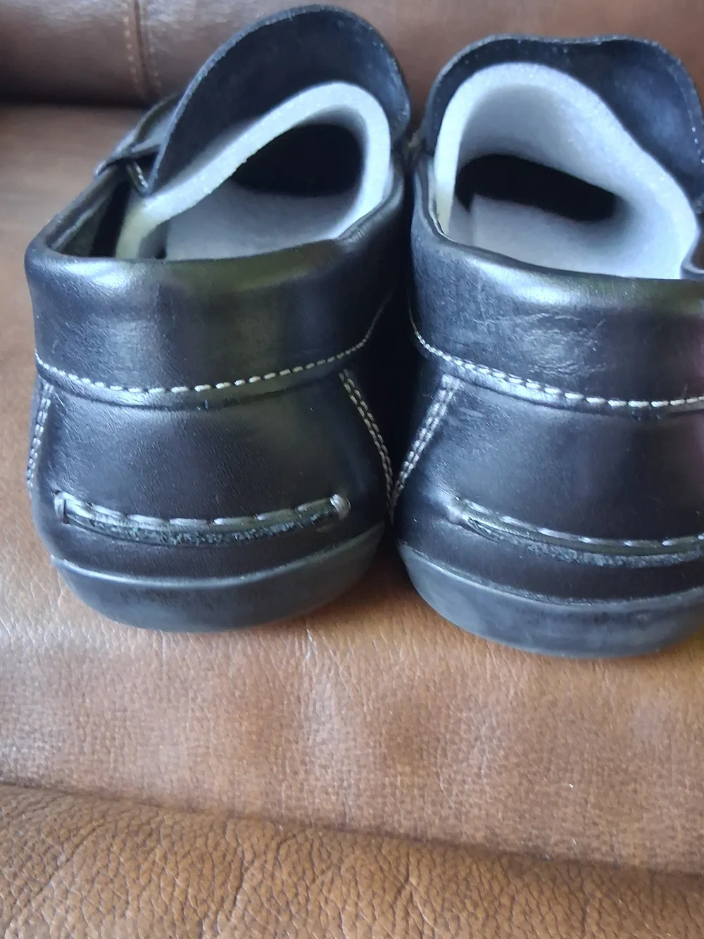 Florsheim Men's Black Leather Penny Loafers Size 10
